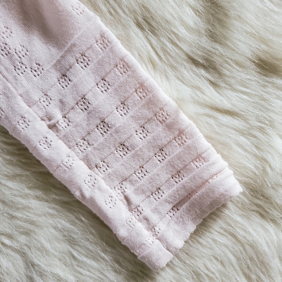 Free People Intimately Embroidered Cropped Long Sleeve Top Size Large NWT - Picture 8 of 16